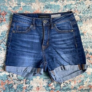Aeropostal High Waisted Midi Shorts Size 00
